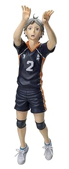 【中古】ハイキュー!! プレイヤーズシリーズ 菅原孝支 18 スケール 塗装済み 完成品フィギュア