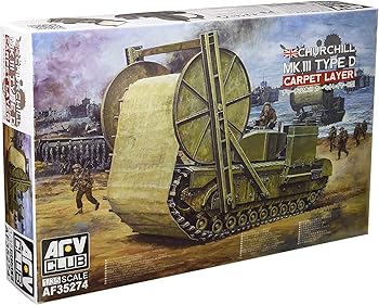 【中古】AFVクラブAFV CLUB 135 チャーチルMk.III カーペットレイヤーD型 プラモデル