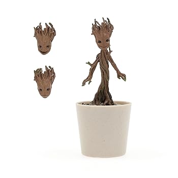 【中古】クオーター・スケール ガーディアンズ・オブ・ギャラクシー グルート植木鉢版 14スケール プラスチック製 塗装済み可動フィギュア