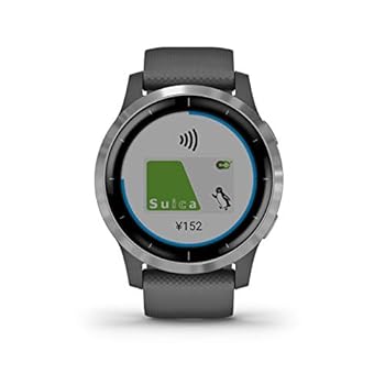 【中古】【39shop】GARMIN★vivoactive 4 Shadow GraySilver 010-02174-07（良い）｜ドリエム店