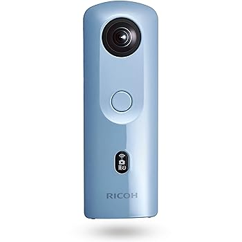【中古】RICOH THETA SC2 BLUE ブルー 360度全天球カメラ 360°手振れ補正機能搭載 4K動画 進化したHDR合成機能 THETA SC比 2.4倍の処理速度アップ、最新