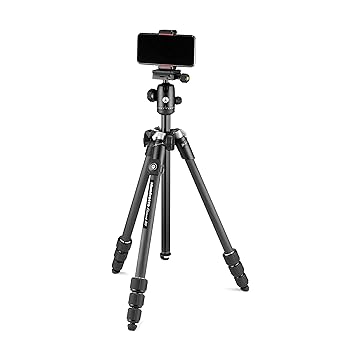 【中古】マンフロットManfrotto Element MII カーボン 4段 MBTキット リモコン キャリーバッグ スマートフォンアダプター 耐荷重8kg 自由雲台 スマートフ