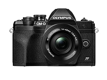 【中古】OM SYSTEM OLYMPUS E-M10 Mark IV ブラック マイクロ フォーサーズ システムカメラ M.Zuiko Digital ED 14-42mm F3.5-5.6 EZキット 20MP センサ