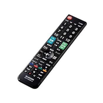 【中古】エレコム ERC-TV02BK-HI かんたんTVリモコン第2弾日立・Wooo用ブラック