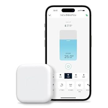 【中古】【39shop】Nature★Remo mini 2 ネイチャーリモ スマートリモコン 温度センサー搭載 お子様やペットの室温管理に アレクサGoogle HomeSiri対応 Remo-2W2（良い）｜ドリエム店