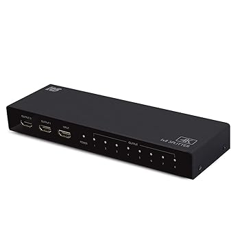 【中古】4K60Hz対応1入力8出力HDMI分配器 RS-HDSP8P-4K