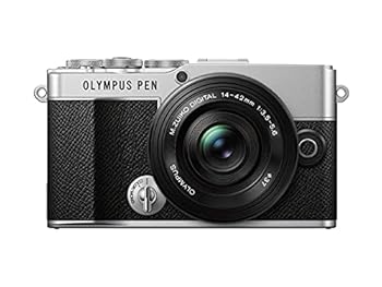 【中古】【39shop】OM★SYSTEMオリンパス OLYMPUS PEN E-P7 14-42mm EZレンズキット シルバー(良い)|ドリエム店