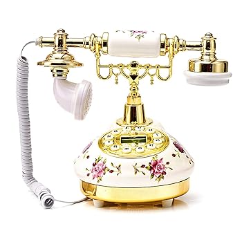 【中古】【39shop】Fiaoen★レトロ電話 電話機 固定電話 有線電話 北欧 ホーム・ホテルなどに適用 古典的 豪華 boosted(非常に良い)|ドリエム店