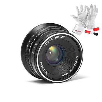 【中古】【39shop】7artisans★25mm F1.8 手動フォーカス 単焦点レンズ 適合機種: ソニー Eマウントカメラ A7 A7II A7R A7RII A7S A7SII A6500 A6300 A6000 A5100 A5(良い)|ドリエム店