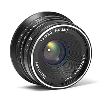【中古】7artisans 25粍 F1.8 Fuji写真機用水晶体 APS-C 富士フイルム ハウツー物興味の中心 プライムくっ付ける水晶体 X-A1 X-A10 X-A2 X-A3 X-at X-M1 XM2 X-