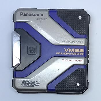 【中古】PANASONIC 携帯型MD電気蓄音機 SJ-SW90MD しろがね色