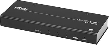 【中古】Aten VS184B 4ポート True 4K HDMIスプリッター ブラック