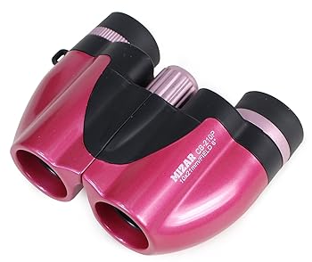 【中古】MIZARミザールテック 双眼鏡 10倍 21mm 口径 ポロプリズム式 コンパクト ワインレッド CB-210P