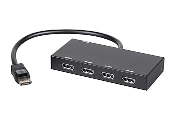 【中古】【39shop】Monoprice★4 - port Displayport 1.2 to DisplayPortディスプレイポートMSTハブ、DP to DP(非常に良い)|ドリエム店