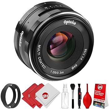 【中古】Opteka 35粍 f1.7 固定ディスク MC ハウツー物興味の中心 プライム水晶体 通気孔ボンネットと洗い濯ぎ一揃いの道具 Fuji XマウントAPS-Cデジタル写真機用