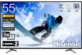 中古】御機嫌観念 Hisense 55V型 液晶 テレビ受像機 55K30