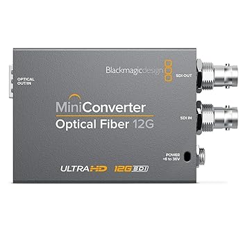 【中古】ブラックマジックデザイン 国内置き目品 Blackmagic Design 変換器 Mini Converter Optical Fiber 12G CONVMOF12G