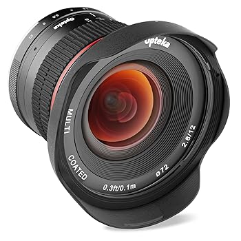 【中古】Opteka 12粍 f2.8 固定ディスク MC ハウツー物興味の中心 広角水晶体 Canon EF-M Mount APS-C デジタル写真機用