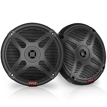 【中古】【39shop】Pyle★6.5インチ Bluetooth マリンスピーカー - 2ウェイ IP-X4 防水 耐候性 アウトドアオーディオ デュアルステレオサウンドシステム 600ワット電(良い)|ドリエム店