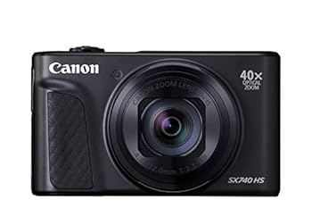 【中古】Canon コンパクトデジタルカメラ PowerShot SX740 HS 黒いこと 光学40倍望遠レンズ4K映像Wi-Fi相応う PSSX740HSBK