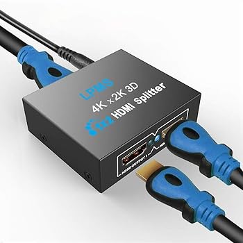 【中古】HDMI 分配器 1入力2出力 HDMI分配器 1x2サポート4K HDMIスプリッターデュアルモニター 1×2 HDMIスプリッター 2台のHDMI搭載機器PS4 Blu-ray DVD