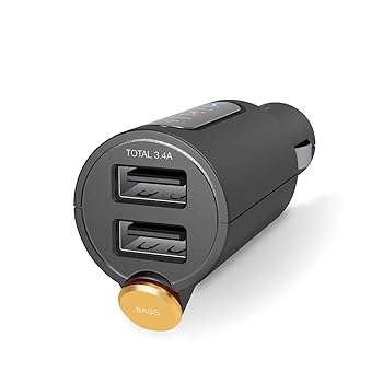 【中古】エレコム FMトランスミッター Bluetooth USB2ポート付 3.4A ブラック