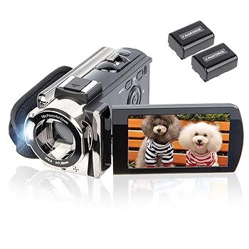【中古】【39shop】ビデオカメラ★デジタルカメラレコーダー kicteck フルHD 1080 P 15 FPS 24 M P 3.0 3.0インチ270度回転LCD 16 Xデジタルズームカムコーダー（非常に良い）｜ドリエム店