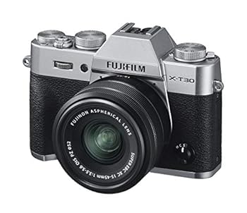 【中古】富士フイルムFUJIFILM 鏡鑑受け答え一眼写真器 X-T30XC水晶体一揃いの道具 しろがね色 X-T30LK-1545-S ミラーレス一眼カメラ-デジタルカメラ