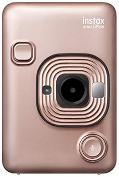 【中古】【39shop】富士フイルムFUJIFILM★チェキ インスタントカメラスマホプリンター instax mini LiPlay ブラッシュゴールド INS MINI HM1 BLUSH GOLD(良い)|ドリエム店