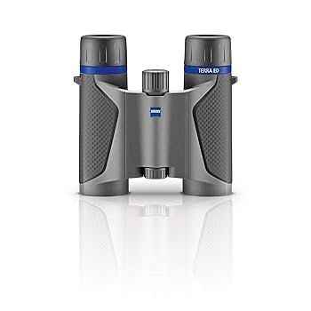 【中古】Zeiss 8×25 Terra ED パウダーコンパクト衣嚢 薄墨色・黒いこと 小型望遠鏡