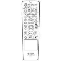 【中古】シャープSHARP　オプション・消耗品　0046380140　DVD用　リモコン