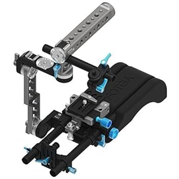 【中古】フォトガFOTGA 　クイックセットアップグ　15ミリメートル標準クイックリリースレールロッドプレート回転式ハンドル＋アームカメラケージリグ
