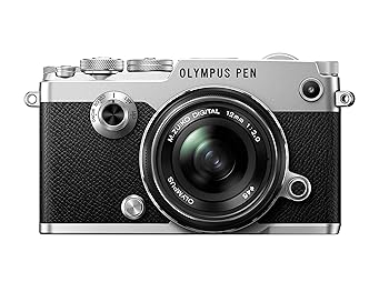 【中古】OLYMPUS 銀鏡受け答え一眼 PEN-F 12粍 F2.0LK SLV