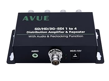 【中古】AVUE 3G-SDIHD-SDISDI 1x4 ディストリビューションリピーター\u0026エクステンダー リクロック役立つこと 各1つは最大限度350フートまで取りひろげる 言いひろめる点数