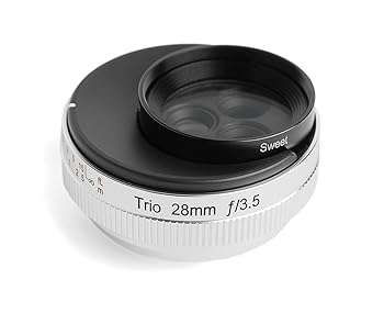 【中古】Lensbaby LB-8F 3重協奏曲28 富士X繋ぎ合わせる用 黒いこと その他-TV・オーディオ・カメラ