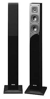 【中古】デノン Denon SC-T17 スピーカー フロント トールボーイ ハイレゾ対応 SC-17 SC-37 シリーズ 1台 ブラック SC-T17K