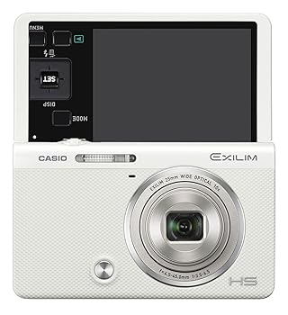 【中古】CASIO デジタル写真機 EXILIM EX-ZR70WE 自分自身撮りチルト液晶 メイク引きあげる\u0026セルフィーアート EXZR70 白いこと