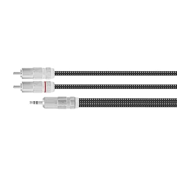 【中古】OYAIDE HPSC-35R 2.5m 3.5ステレオミニ-RCAケーブル