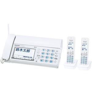 【中古】【39shop】KX-PZ610DW-W★ホワイト おたっくす デジタルコ-ドレス普通紙ファクス 子機2台(非常に良い)|ドリエム店