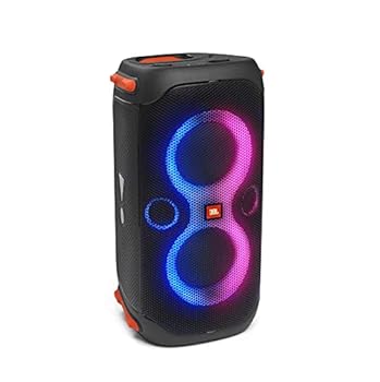 【中古】JBL PARTYBOX110 Bluetooth金棒引き 無線電話 IPX4マイクロホンインプットギターインプット積み上げる黒いこと JBLPARTYBOX110JN