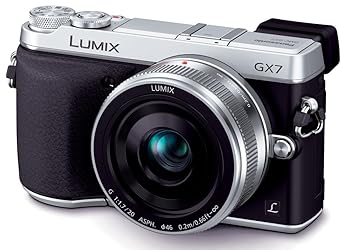 【中古】【39shop】パナソニック★ミラーレス一眼カメラ ルミックス GX7 レンズキット 単焦点レンズ シルバー DMC-GX7C-S(非常に良い)|ドリエム店