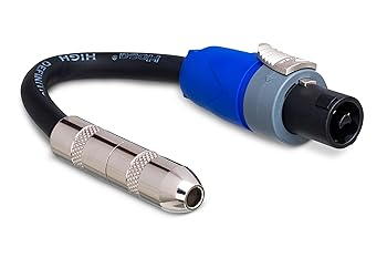 【中古】Hosa GSK-116 モノラルフォンメス-スピコン 変換アダプター