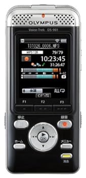 【中古】OLYMPUS 直線的PCMリコーダー ボイストレック DS-901 黒いこと 4GB+SD歌留多拡張スロット Wi-Fi積み上げる 色つやLCD DS-901 BLK