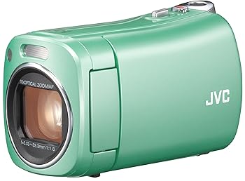 【中古】【39shop】JVCKENWOOD★JVC ビデオカメラ BabyMovie 内蔵メモリー8GB グリーン GZ-N1-G（非常に良い）｜ドリエム店