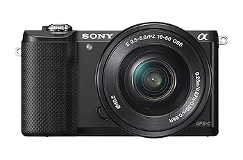 【中古】SONY 鏡鑑受け答え一眼 α5000 パワーズームレンズキット 黒いこと ILCE-5000L-B