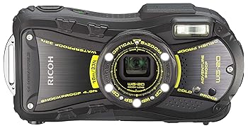 【中古】RICOH 防水デジタルカメラ RICOH WG-20 ブラック 防水10m耐ショック1.5m耐寒-10度 RICOH WG-20BK 08091