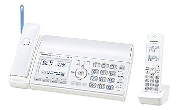 【中古】パナソニック おたっくす デジタルコードレスFAX 子機1台 1.9GHz DECT準拠方式 ホワイト KX-PD552DL-W