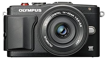 【中古】OLYMPUS ミラーレス一眼 PEN Lite E-PL6 EZレンズキット ブラックE-PL6 EZ LKIT BLK