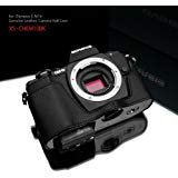【中古】【39shop】Gariz本革xs-chem10bkカメラメタルHalf★Case for Olympus OMD em10ブラック(良い)|ドリエム店