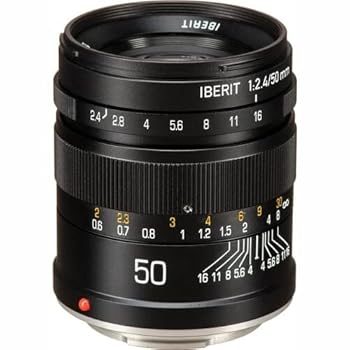 【中古】KIPON キポン 単興味の中心水晶体 IBERIT イベリット 50粍 f  2.4水晶体for Sony Frosted Black無光沢 黒いこと